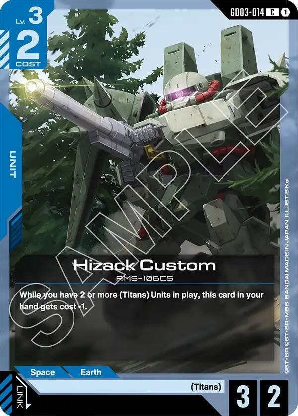 Hizack Custom - Steel Requiem - GD03-014 - NM