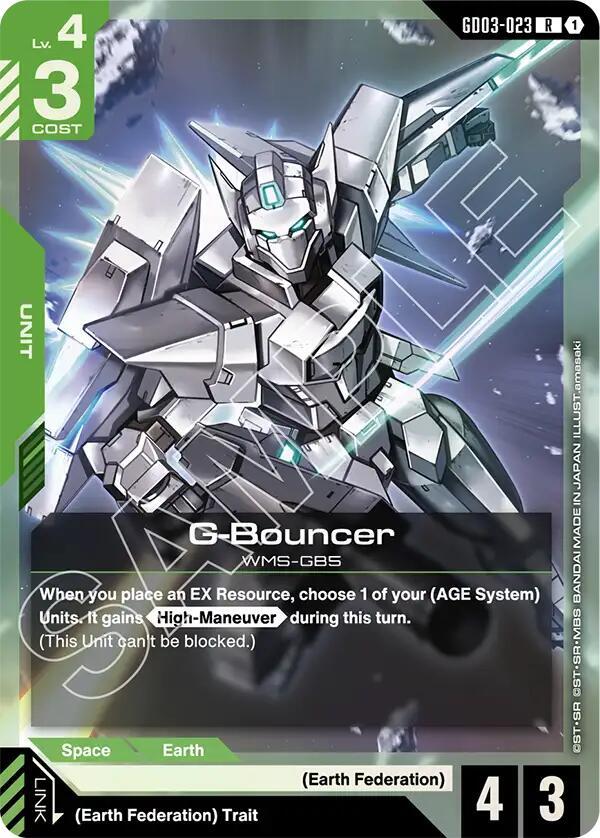 G Bouncer - Steel Requiem - GD03-023 - Holo - NM