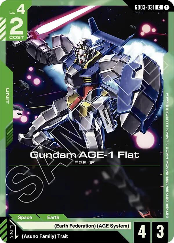 Gundam AGE-1 Flat - Steel Requiem - GD03-031 - NM