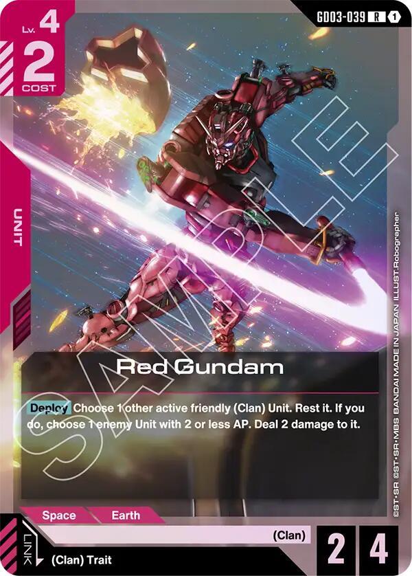 Red Gundam - Steel Requiem - GD03-039 - Holo - NM