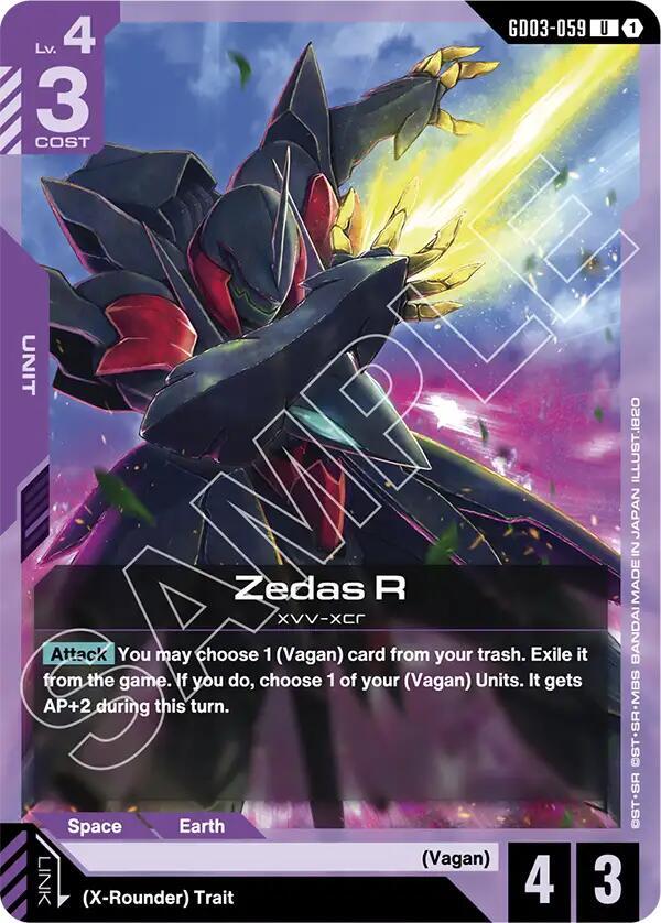 Zedas R - Steel Requiem - GD03-059 - NM