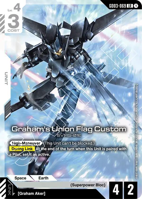 Grahams Union Flag Custom - Steel Requiem - GD03-069 - Holo - NM