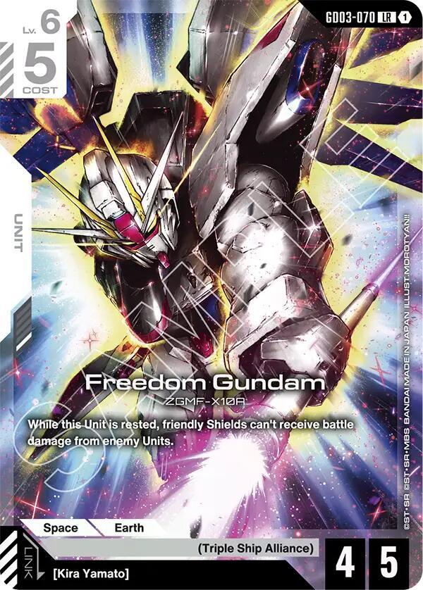 Freedom Gundam GD03 070 - Steel Requiem - GD03-070 - Holo - NM