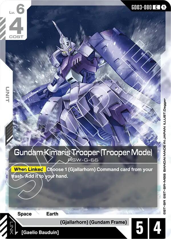 Gundam Kimaris Trooper (Trooper Mode) - Steel Requiem - GD03-080 - NM