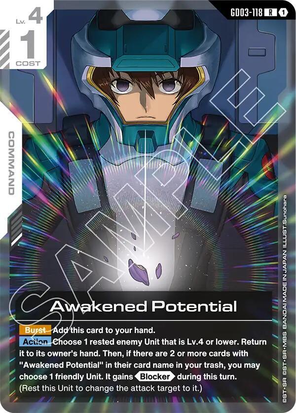 Awakened Potential - Steel Requiem - GD03-118 - Holo - NM