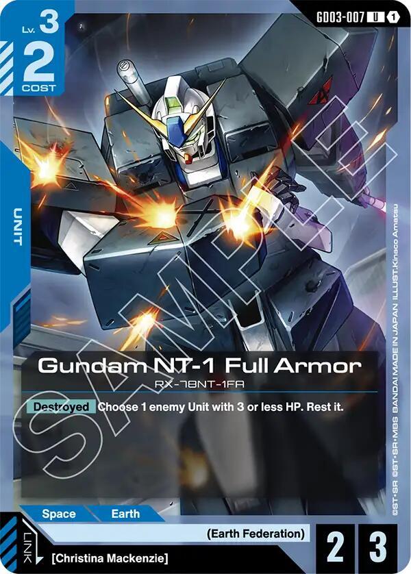 Gundam NT-1 Full Armor - Steel Requiem - GD03-007 - NM