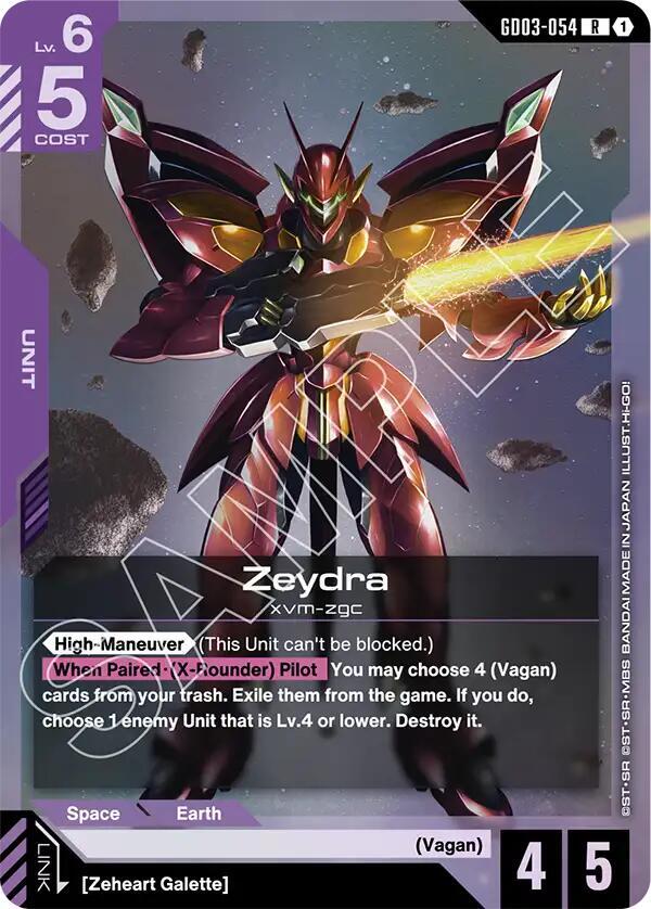 Zeydra - Steel Requiem - GD03-054 - Holo - NM