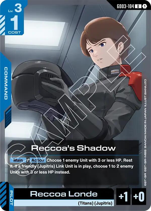 Reccoa's Shadow - Steel Requiem - GD03-104 - NM