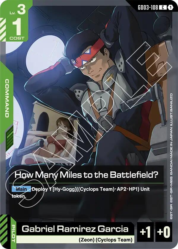 How Many Miles to the Battlefield? - Steel Requiem - GD03-108 - NM