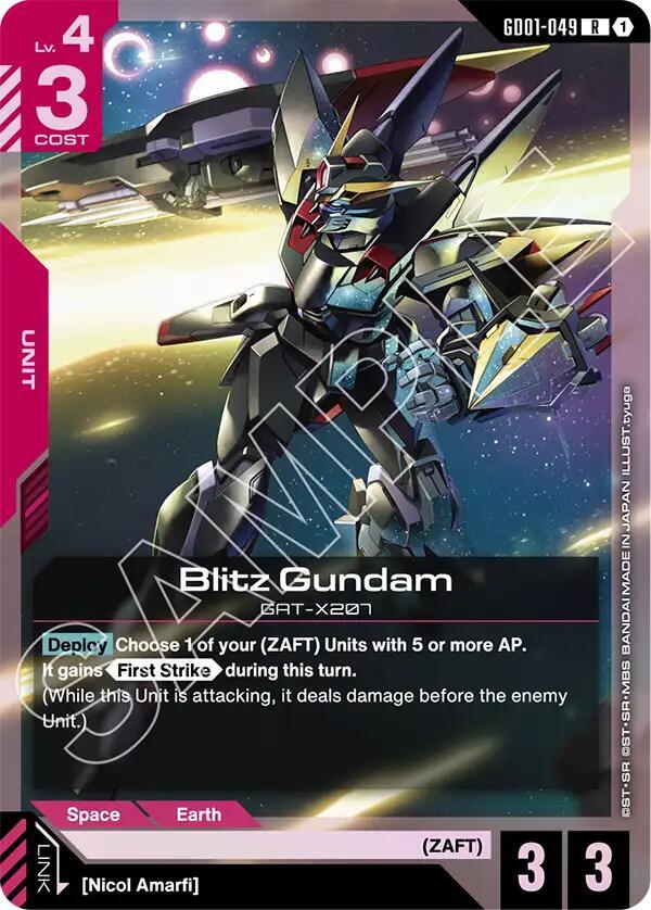 Blitz Gundam - Starter Deck 09: Destiny Ignition - GD01-049 - Holo - NM