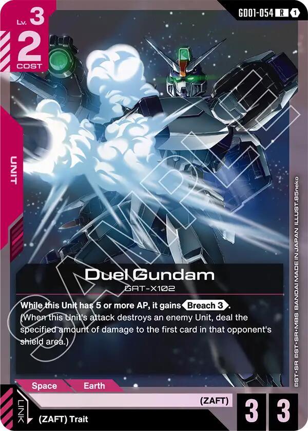 Duel Gundam - Starter Deck 09: Destiny Ignition - GD01-054 - Holo - NM