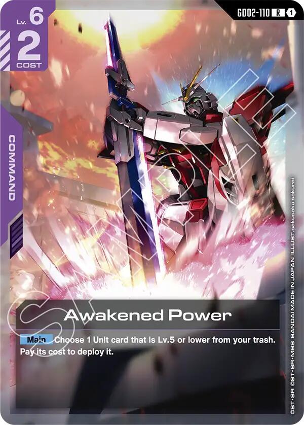 Awakened Power - Starter Deck 09: Destiny Ignition - GD02-110 - Holo - NM