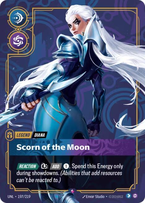 Diana, Scorn of the Moon - Unleashed - 197/219 - Foil - NM