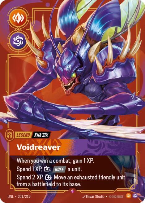 Kha'Zix, Voidreaver - Unleashed - 201/219 - Foil - NM