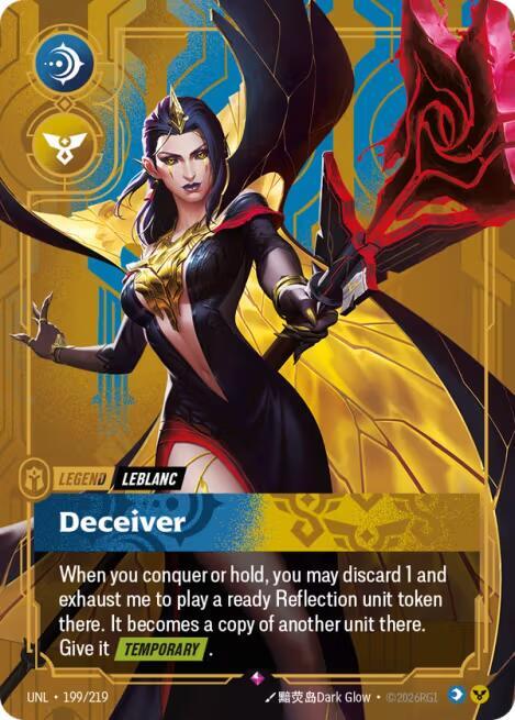 LeBlanc, Deceiver - Unleashed - 199/219 - Foil - NM