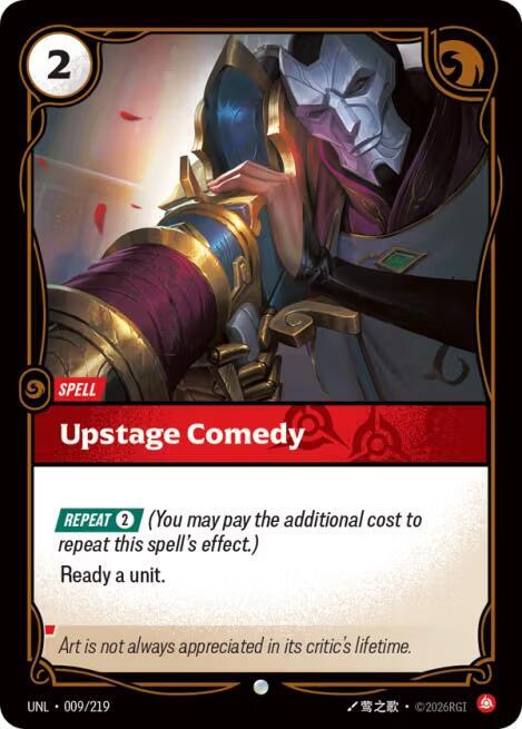 Upstage Comedy - Unleashed - 009/219 - Foil - NM