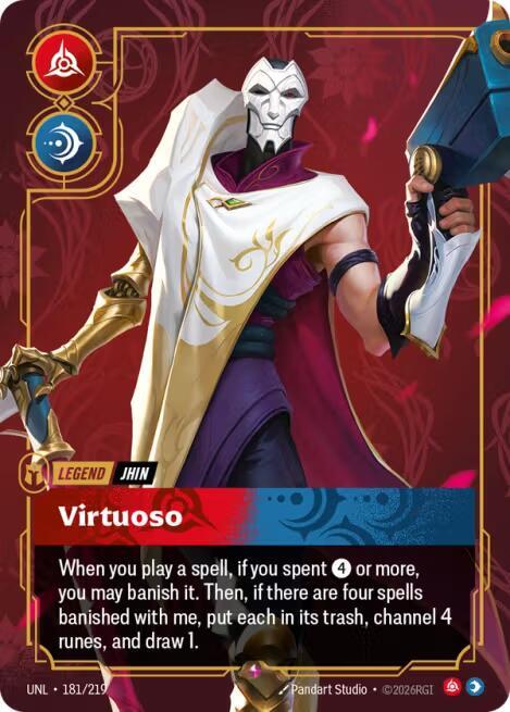 Jhin, Virtuoso - Unleashed - 181/219 - Foil - NM