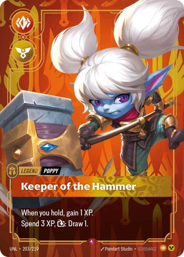 Poppy, Keeper of the Hammer - Unleashed - 203/219 - Foil - NM