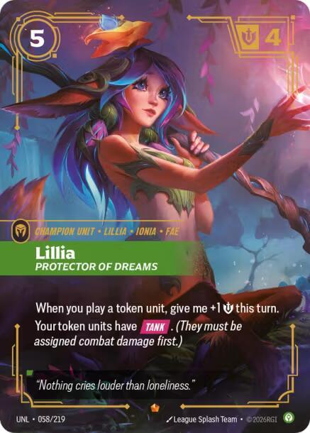 Lillia, Protector of Dreams - Unleashed - 058/219 - Foil - NM