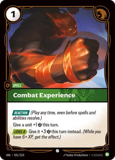 Combat Experience - Unleashed - 031/219 - Foil - NM