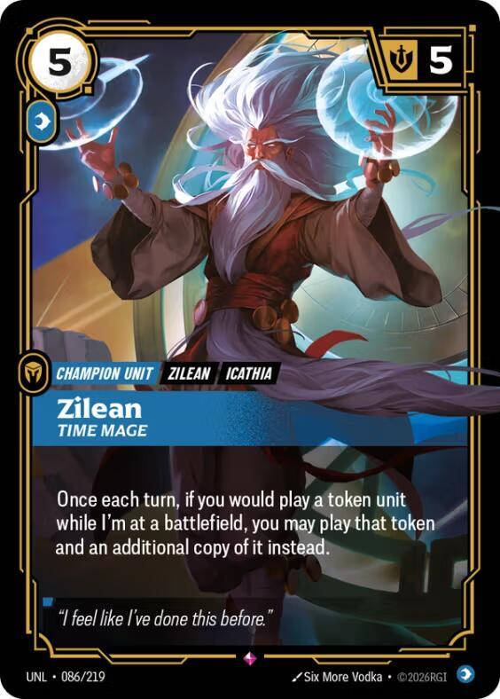 Zilean, Time Mage - Unleashed - 086/219 - Foil - NM