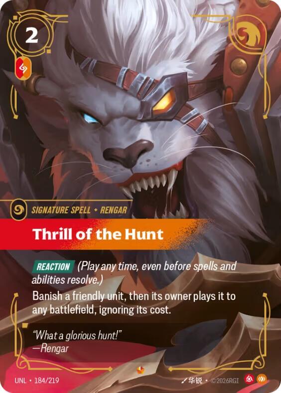 Thrill of the Hunt - Unleashed - 184/219 - Foil - NM