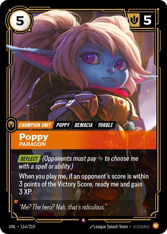 Poppy, Paragon - Unleashed - 116/219 - Foil - NM