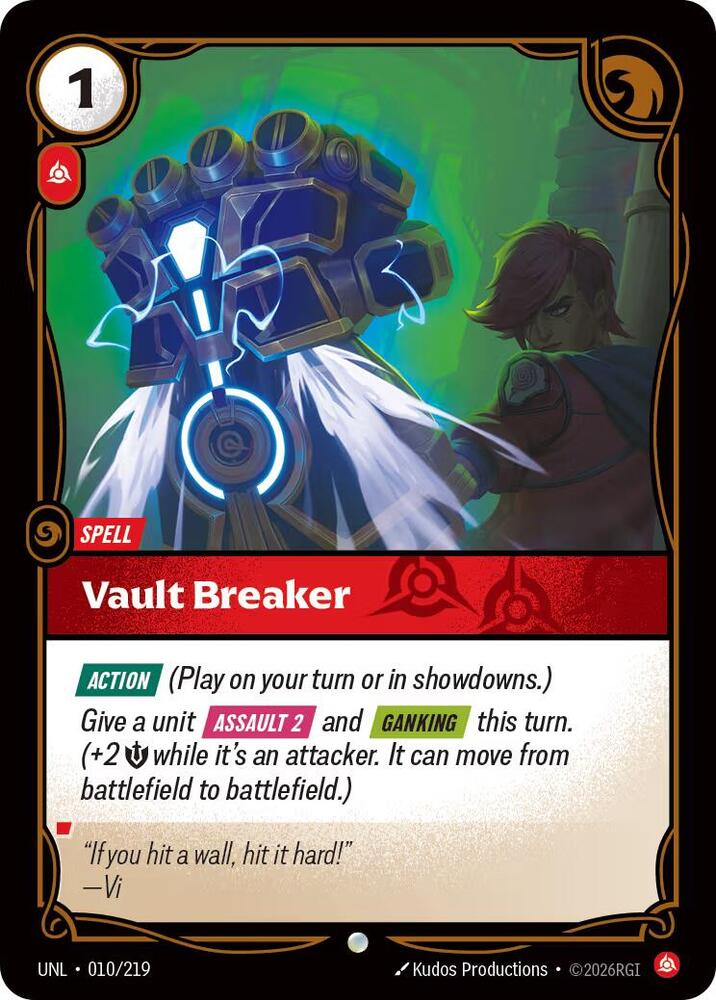 Vault Breaker - Unleashed - 010/219 - Foil - NM