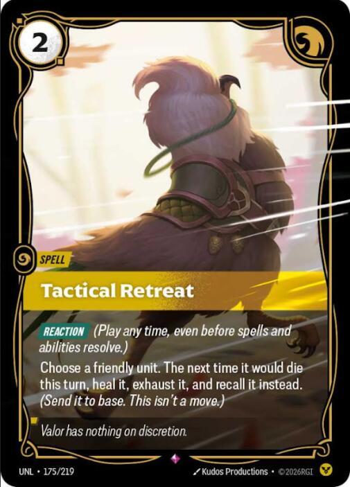 Tactical Retreat - Unleashed - 175/219 - Foil - NM