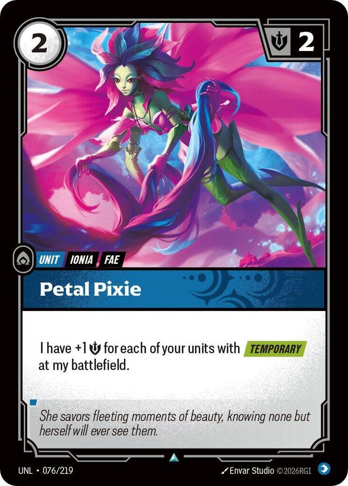 Petal Pixie - Unleashed - 076/219 - Foil - NM