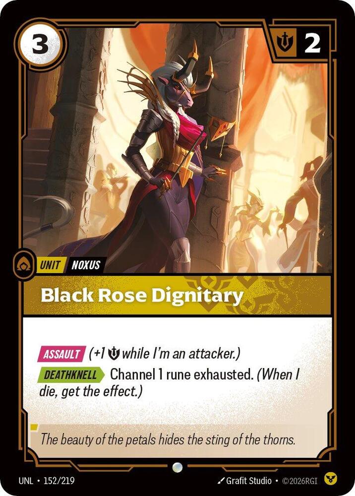 Black Rose Dignitary - Unleashed - 152/219 - Foil - NM