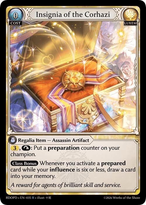 Insignia of the Corhazi - Radiant Origins: Pantheon - 035 - - NM