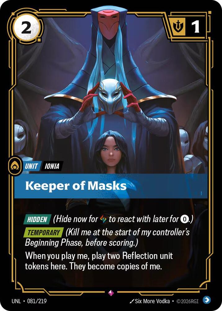 Keeper of Masks - Unleashed - 081/219 - Foil - NM