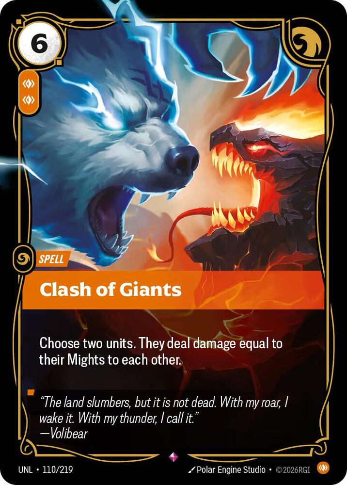 Clash of Giants - Unleashed - 110/219 - Foil - NM