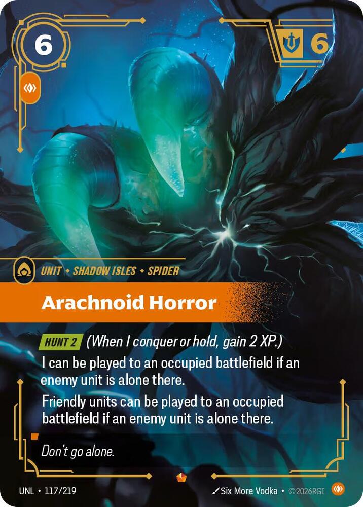 Arachnoid Horror - Unleashed - 117/219 - Foil - NM