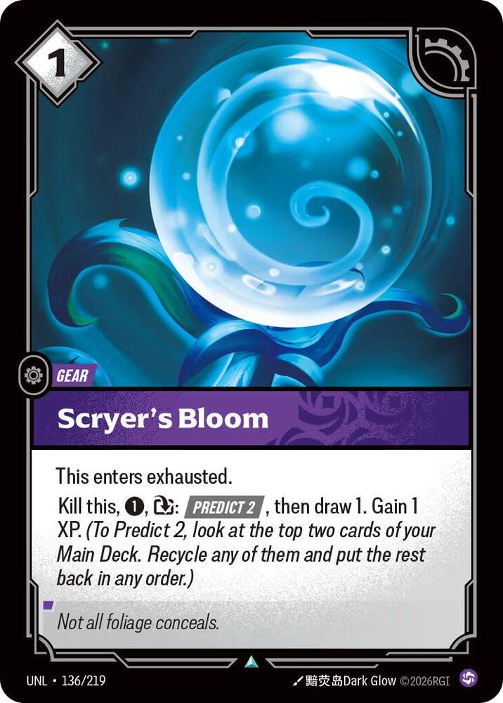 Scryer's Bloom - Unleashed - 136/219 - Foil - NM