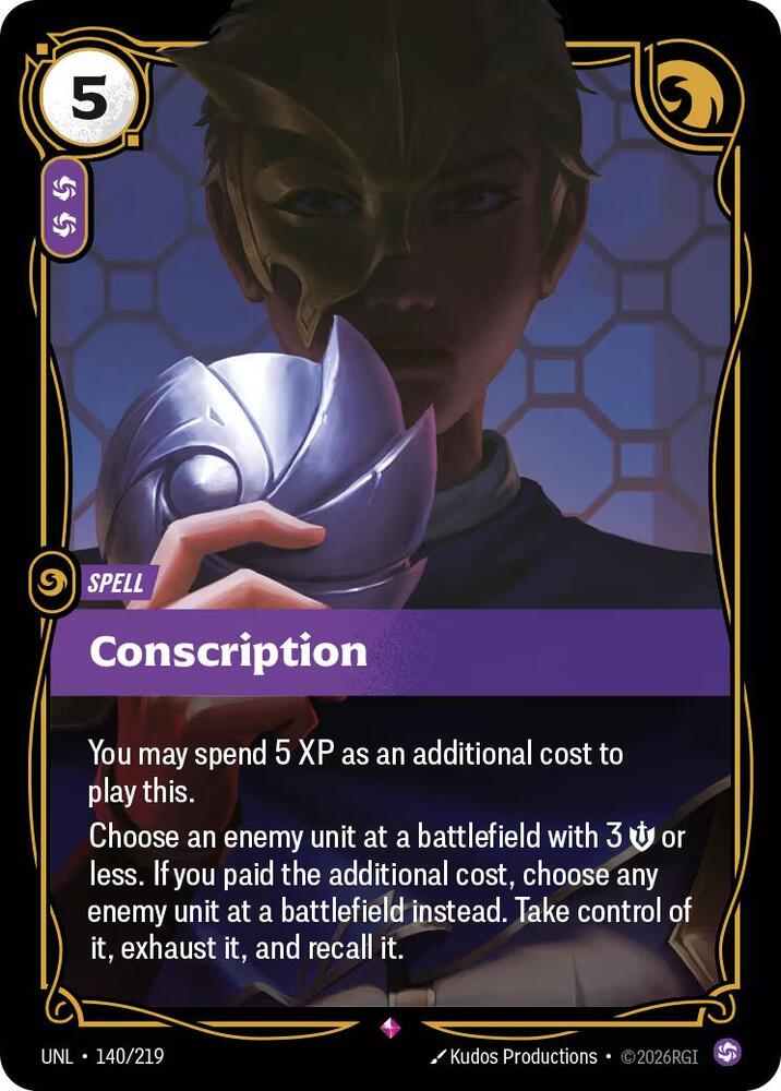 Conscription - Unleashed - 140/219 - Foil - NM