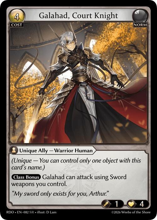 Galahad, Court Knight - Radiant Origins - 082 - - NM