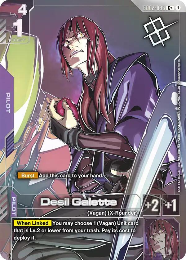 Desil Galette Store Tournament Winner Pack 04 - Gundam Promotional Cards - GD02-096 - Holo - NM