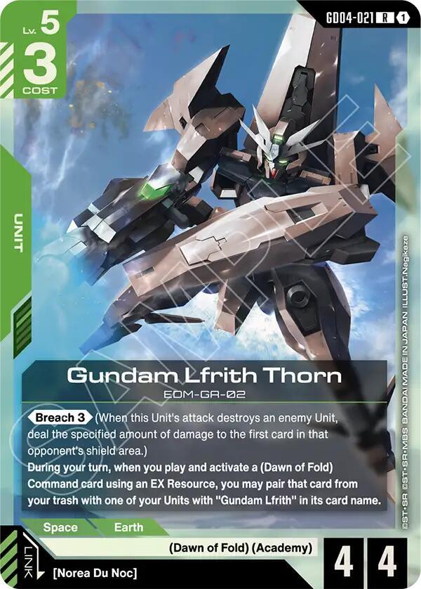Gundam Lfrith Thorn - Phantom Aria - GD04-021 - Holo - NM