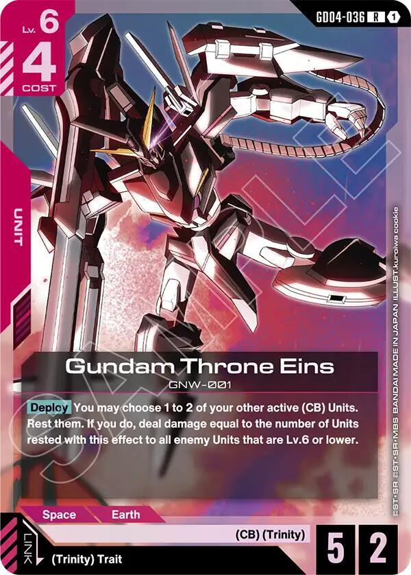 Gundam Throne Eins - Phantom Aria - GD04-036 - Holo - NM