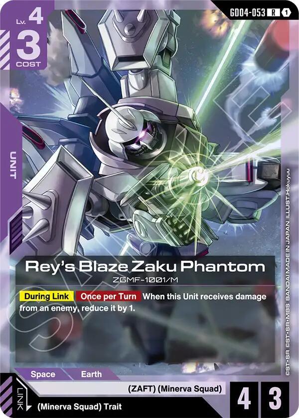 Reys Blaze Zaku Phantom - Phantom Aria - GD04-053 - Holo - NM