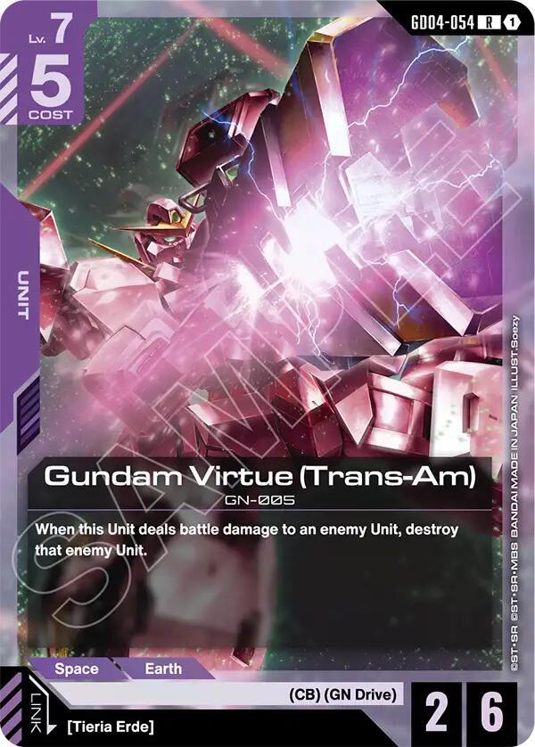 Gundam Virtue Trans Am - Phantom Aria - GD04-054 - Holo - NM