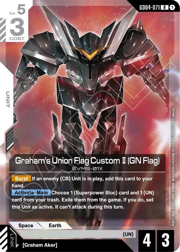 Grahams Union Flag Custom II GN Flag - Phantom Aria - GD04-071 - Holo - NM