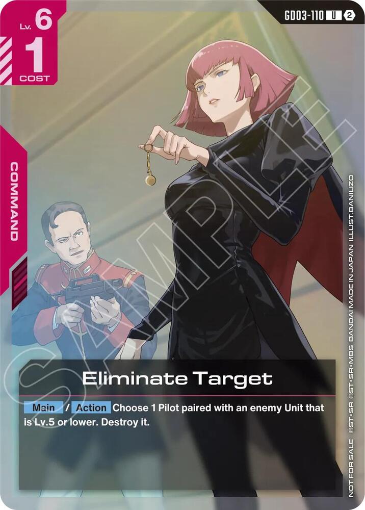 Eliminate Target Store Tournament Participation Pack 05 - Gundam Promotional Cards - GD03-110 - Holo - NM