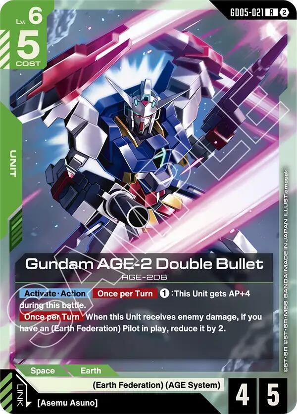 Gundam AGE 2 Double Bullet - Freedom Ascension - GD05-021 - Holo - NM