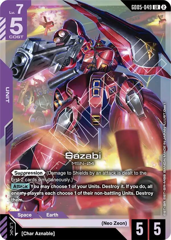 Sazabi - Freedom Ascension - GD05-049 - Holo - NM
