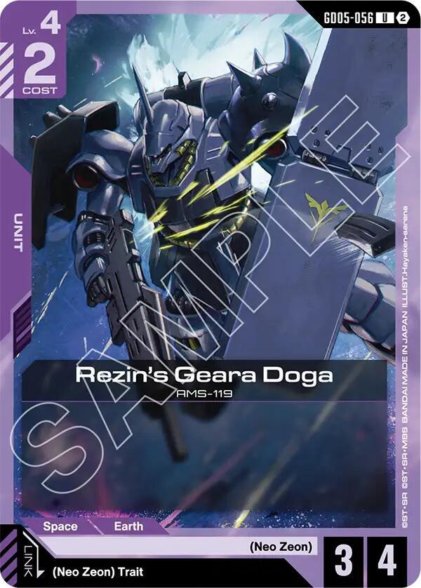 Rezin's Geara Doga - Freedom Ascension - GD05-056 - NM