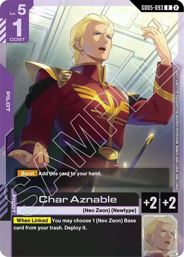 Char Aznable - Freedom Ascension - GD05-093 - Holo - NM
