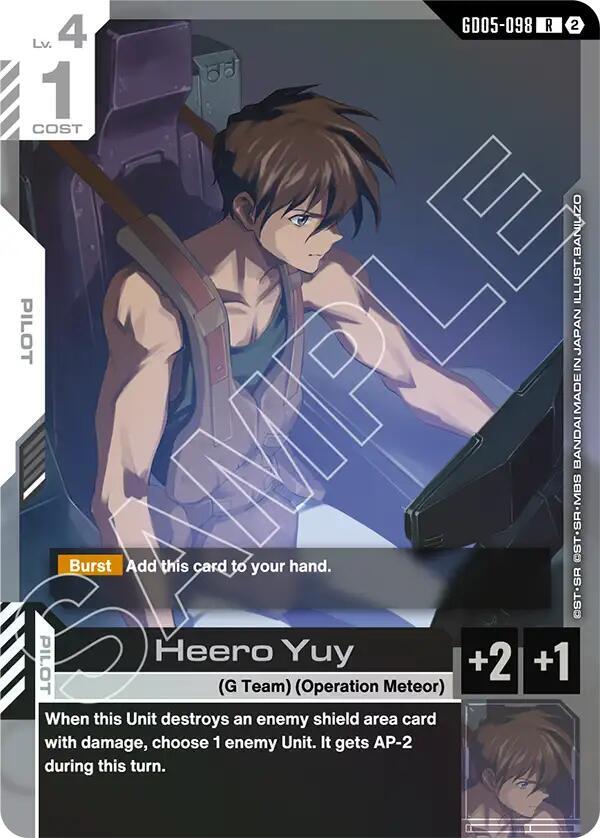 Heero Yuy - Freedom Ascension - GD05-098 - Holo - NM